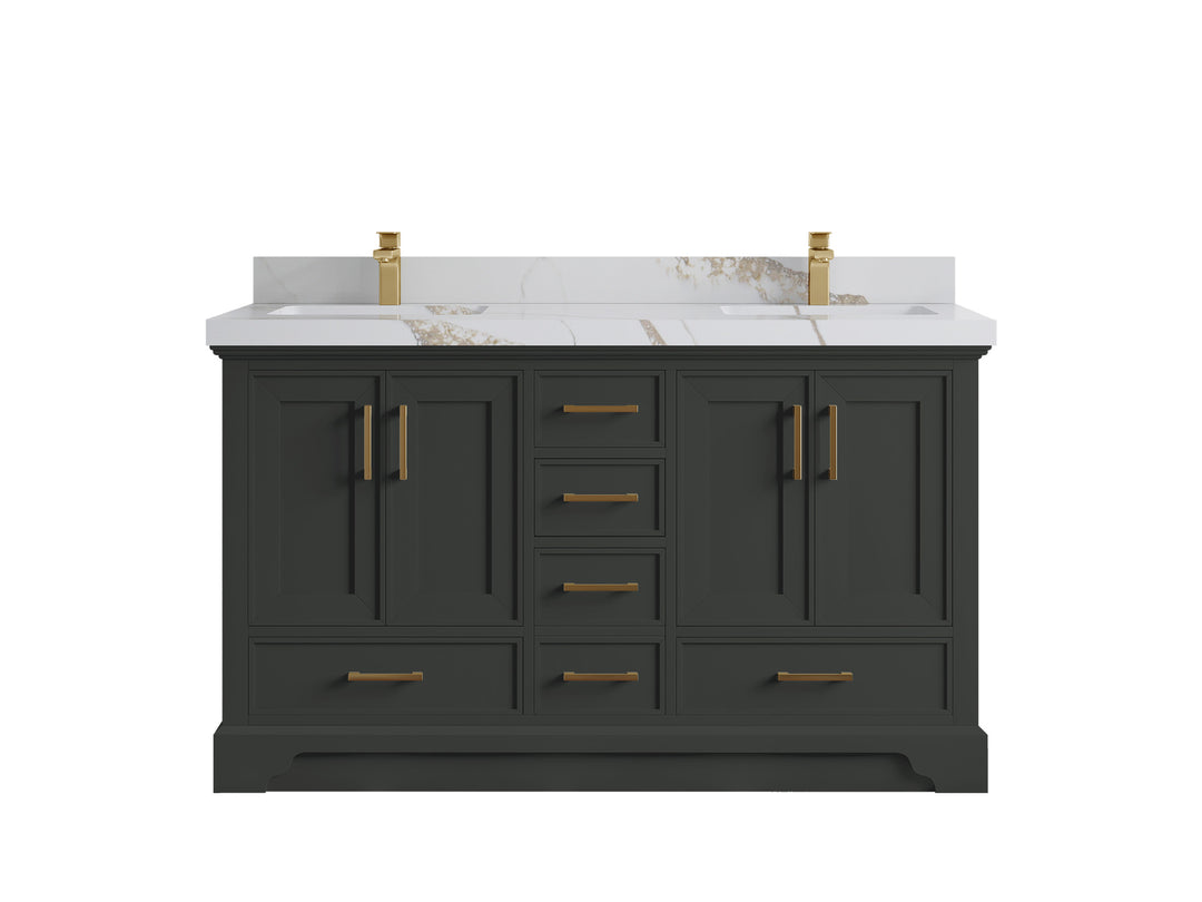 Charlotte 60 in. W x 22 in. D Double Sink Bathroom Vanity