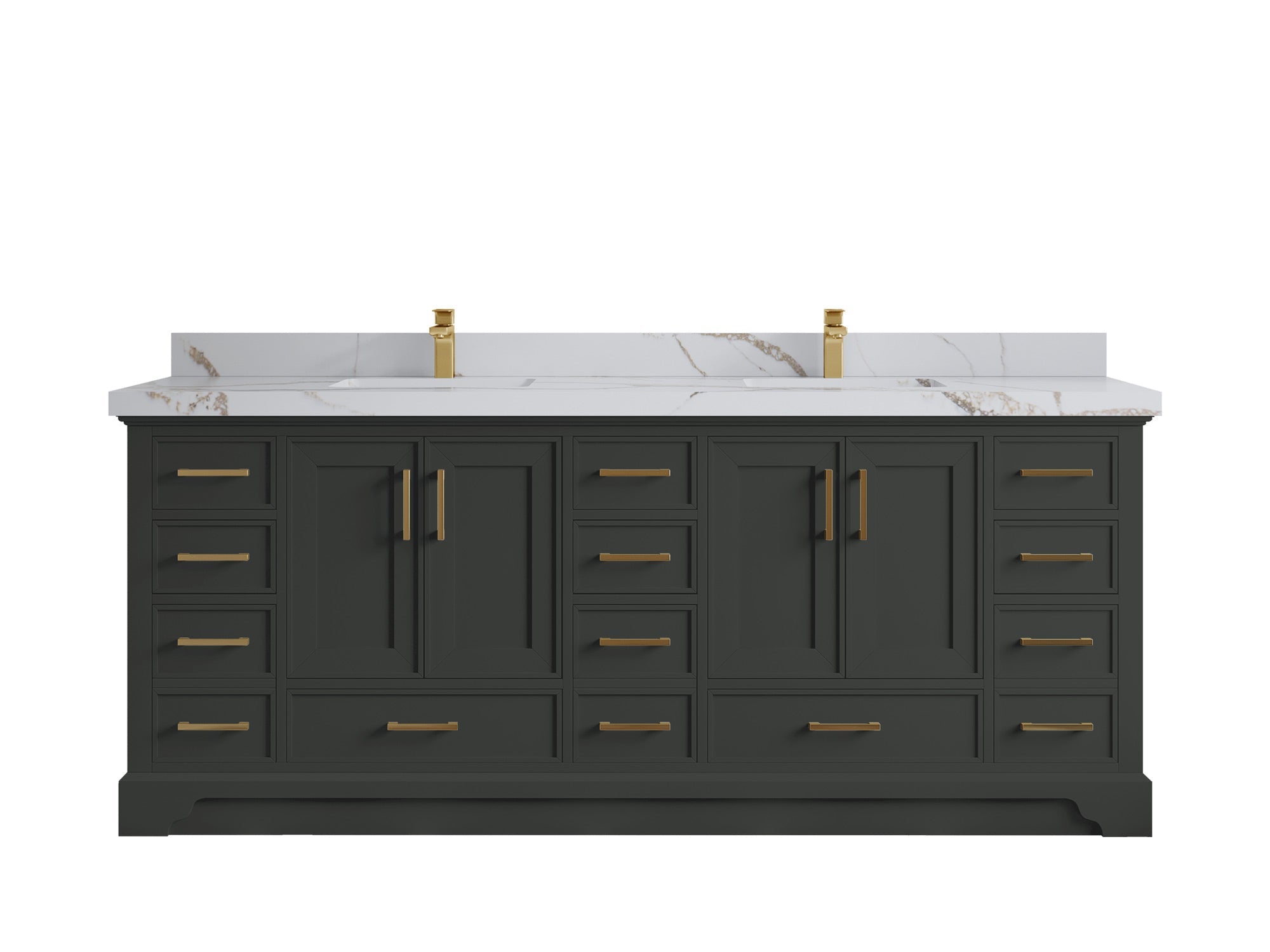 Charlotte 84 in. W x 22 in. D Double Sink Bathroom Vanity