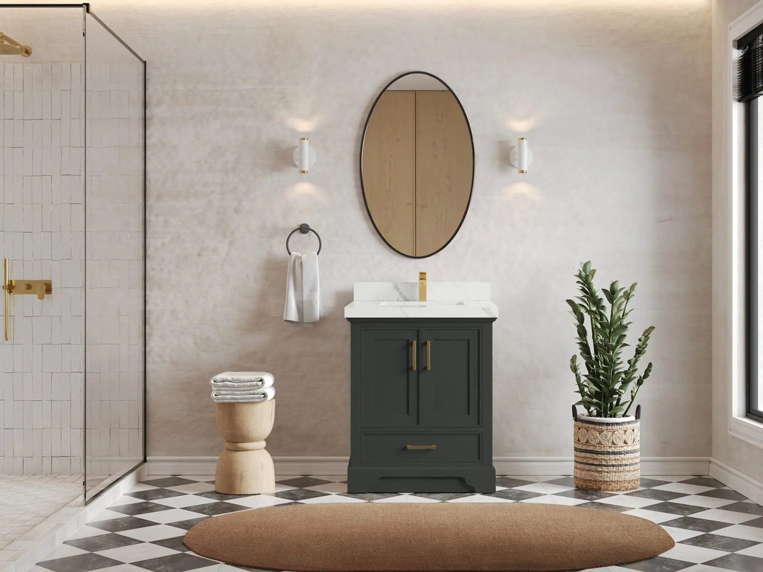Charlotte 30 in. W x 22 in. D Single Sink Bathroom Vanity