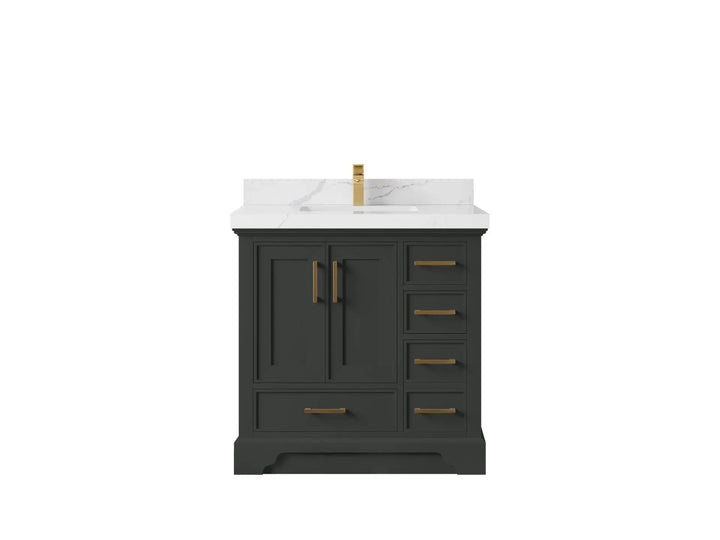 Charlotte 36 in. W x 22 in. D Center Sink Bathroom Vanity - photo 1