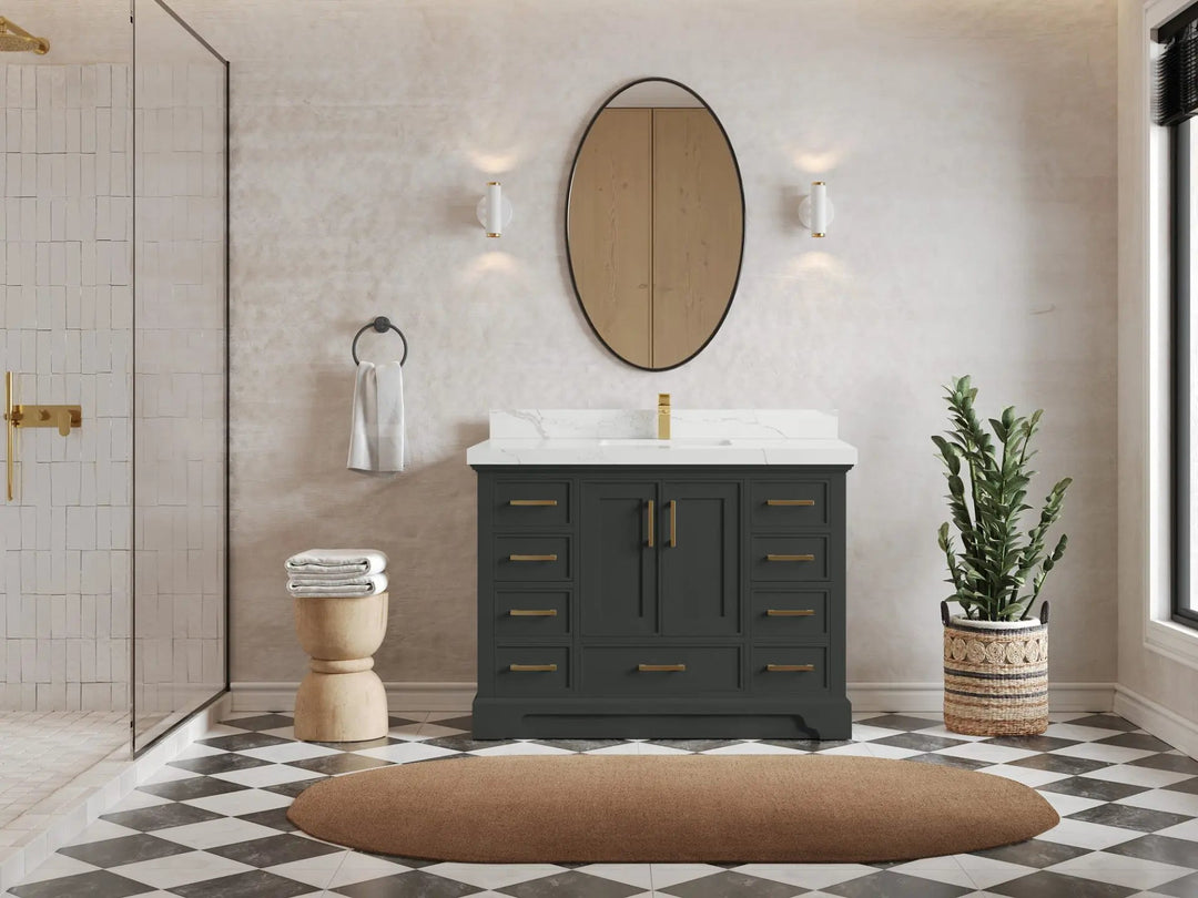 Charlotte 48 in. W x 22 in. D Single Sink Bathroom Vanity