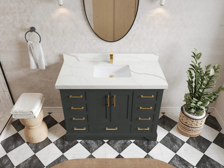 Charlotte 48 in. W x 22 in. D Single Sink Bathroom Vanity - photo 11