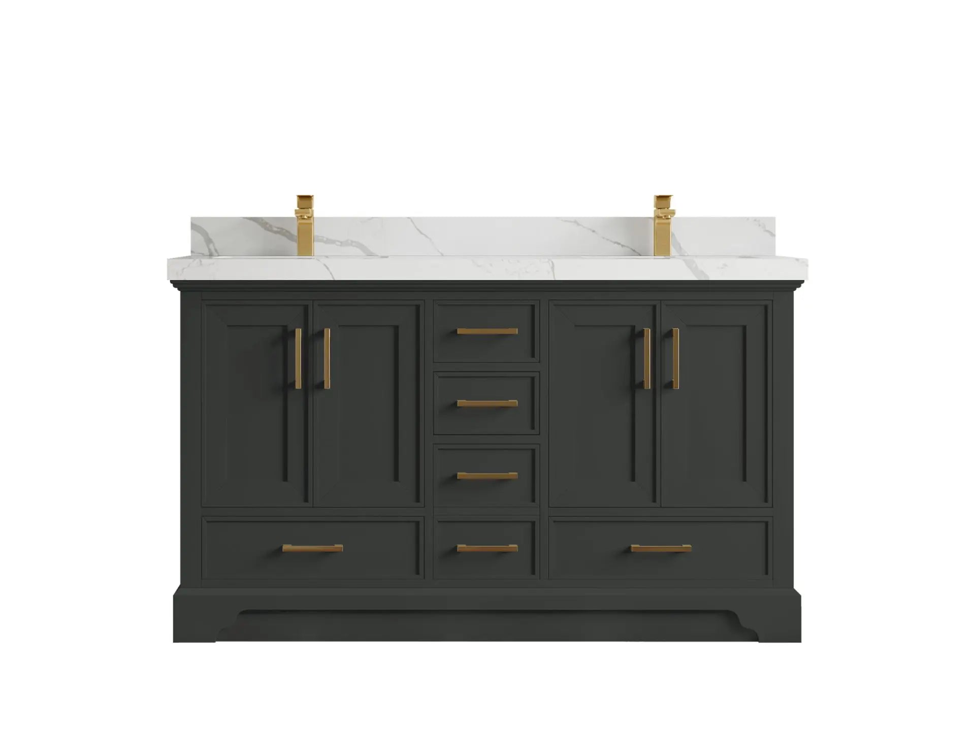 Charlotte 60 in. W x 22 in. D Double Sink Bathroom Vanity