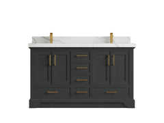 Charlotte 60 in. W x 22 in. D Double Sink Bathroom Vanity - photo 1