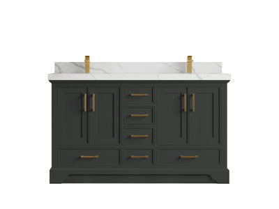 Charlotte 60 in. W x 22 in. D Double Sink Bathroom Vanity