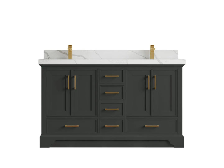 Charlotte 60 in. W x 22 in. D Double Sink Bathroom Vanity - photo 1
