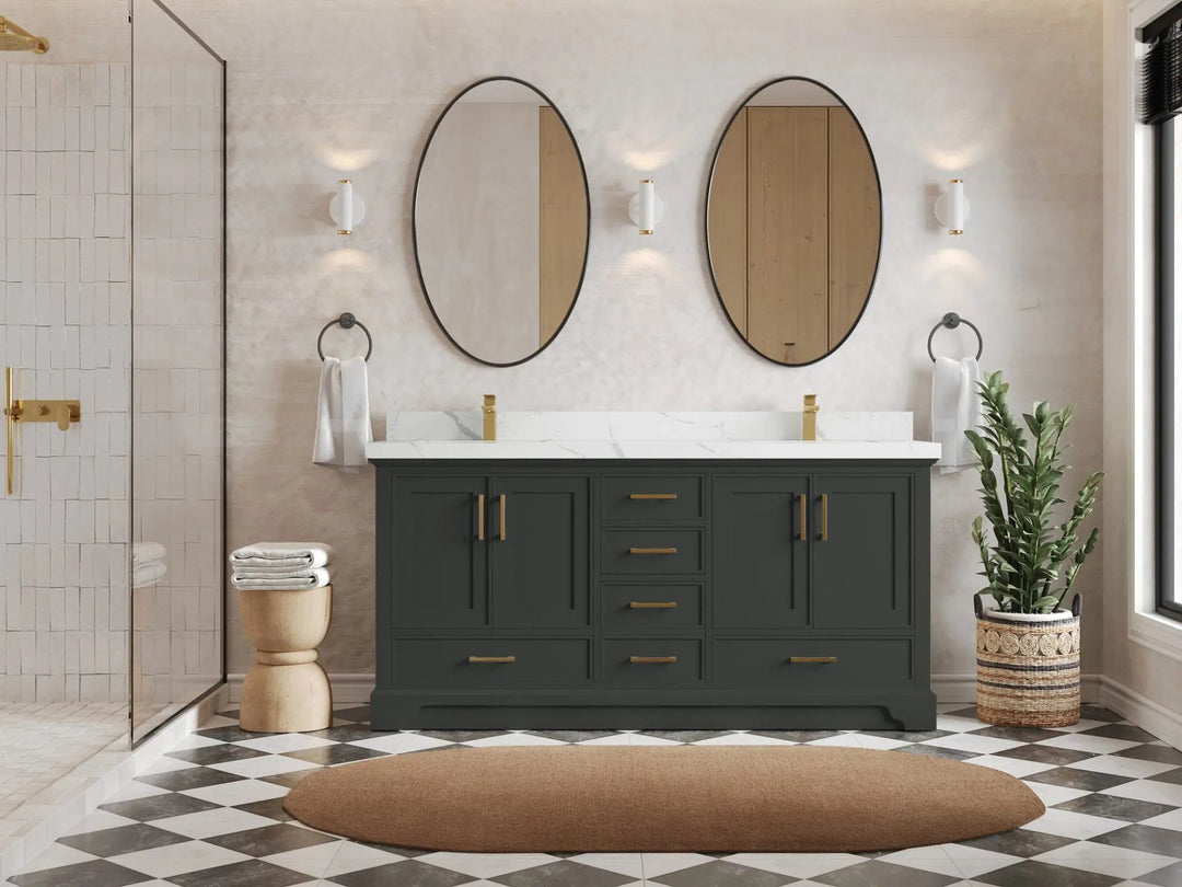 Charlotte 72 in. W x 22 in. D Double Sink Bathroom Vanity