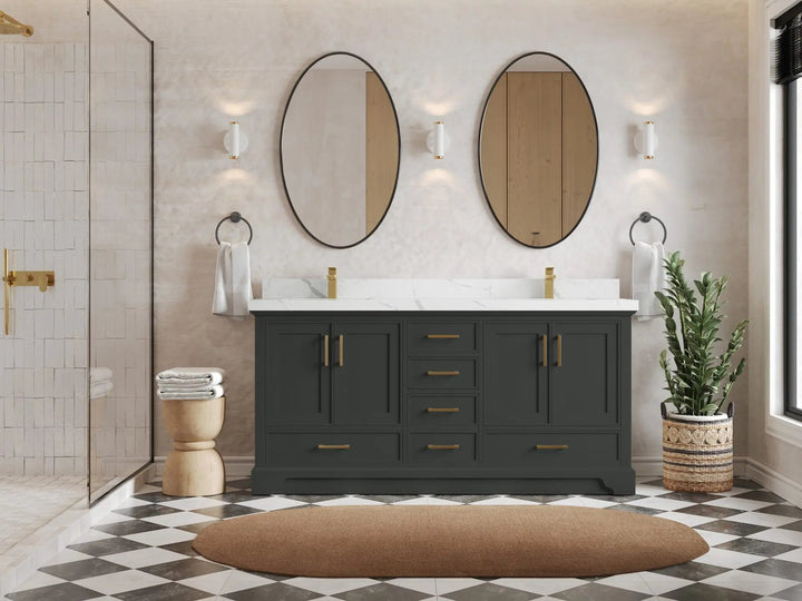 Charlotte 72 in. W x 22 in. D Double Sink Bathroom Vanity - photo 3