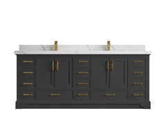 Charlotte 84 in. W x 22 in. D Double Sink Bathroom Vanity - photo 1