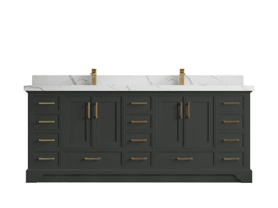 Charlotte 84 in. W x 22 in. D Double Sink Bathroom Vanity