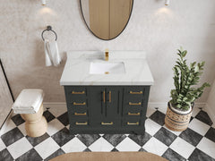 Charlotte 42 in. W x 22 in. D Single Sink Bathroom Vanity - photo 15
