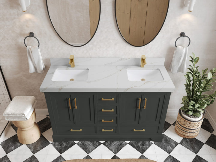 Charlotte 60 in. W x 22 in. D Double Sink Bathroom Vanity - photo 15
