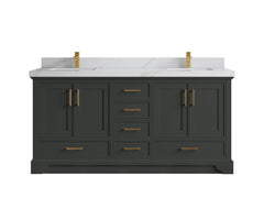 Charlotte 72 in. W x 22 in. D Double Sink Bathroom Vanity - photo 16