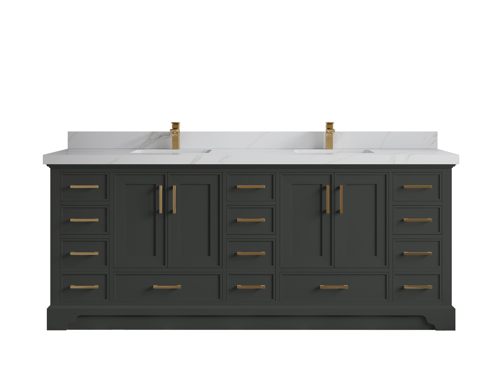Charlotte 84 in. W x 22 in. D Double Sink Bathroom Vanity