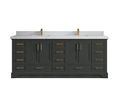 Charlotte 84 in. W x 22 in. D Double Sink Bathroom Vanity - photo 16