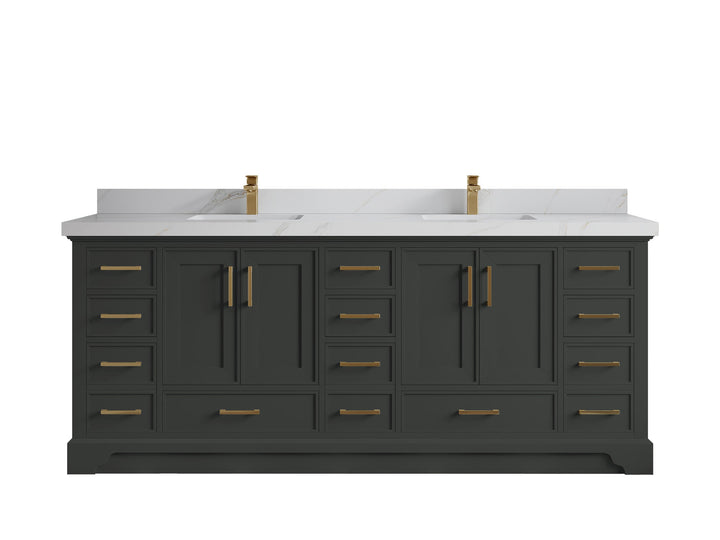 Charlotte 84 in. W x 22 in. D Double Sink Bathroom Vanity - photo 16