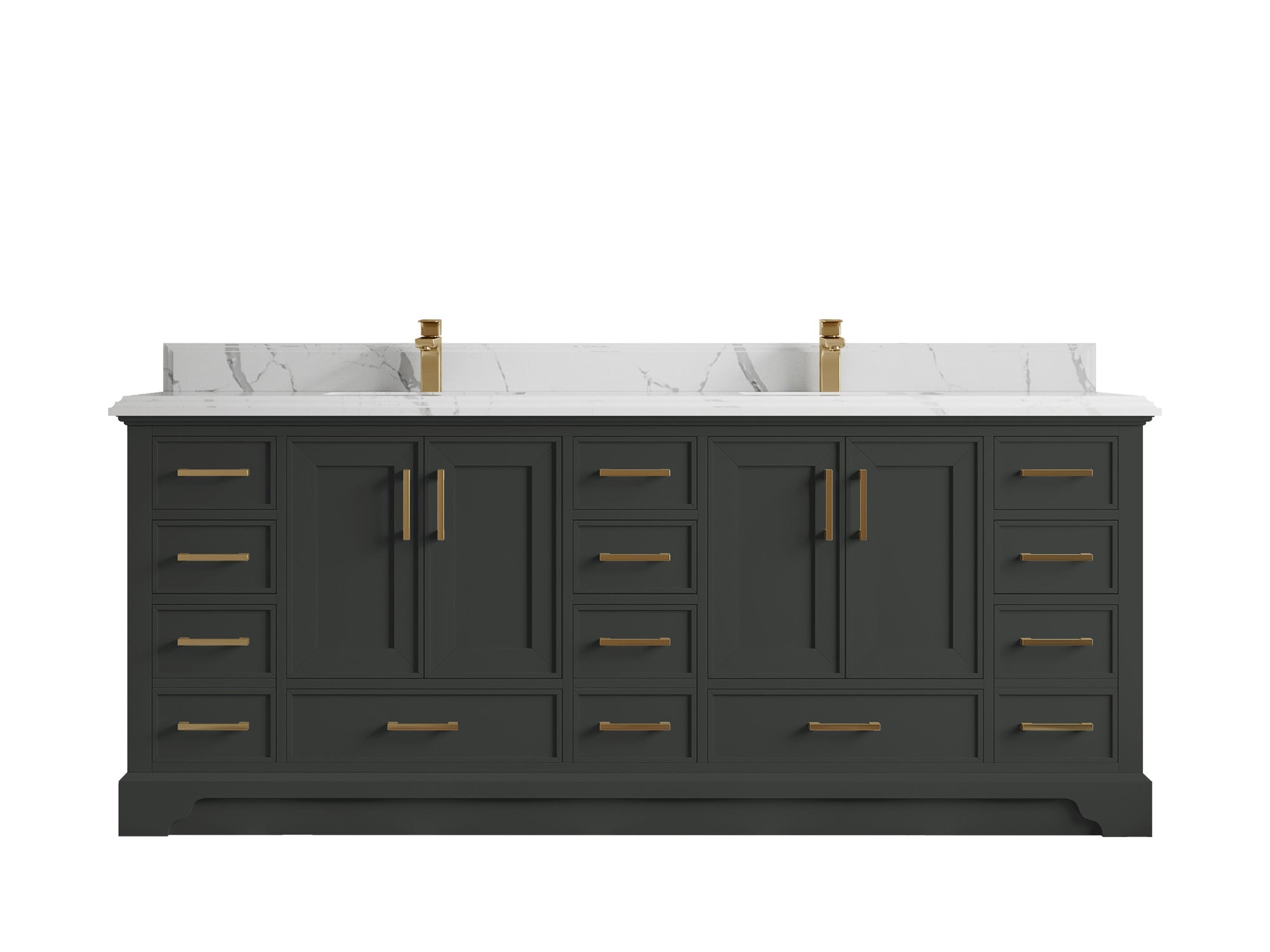 Charlotte 84 in. W x 22 in. D Double Sink Bathroom Vanity