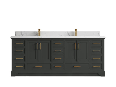 Charlotte 84 in. W x 22 in. D Double Sink Bathroom Vanity