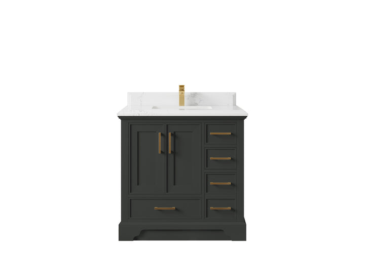 Charlotte 36 in. W x 22 in. D Center Sink Bathroom Vanity - photo 24