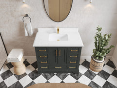 Charlotte 42 in. W x 22 in. D Single Sink Bathroom Vanity - photo 23