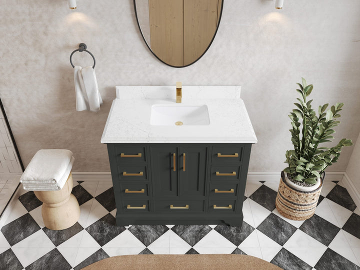 Charlotte 42 in. W x 22 in. D Single Sink Bathroom Vanity - photo 23