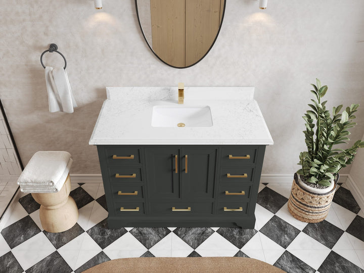 Charlotte 48 in. W x 22 in. D Single Sink Bathroom Vanity - photo 23