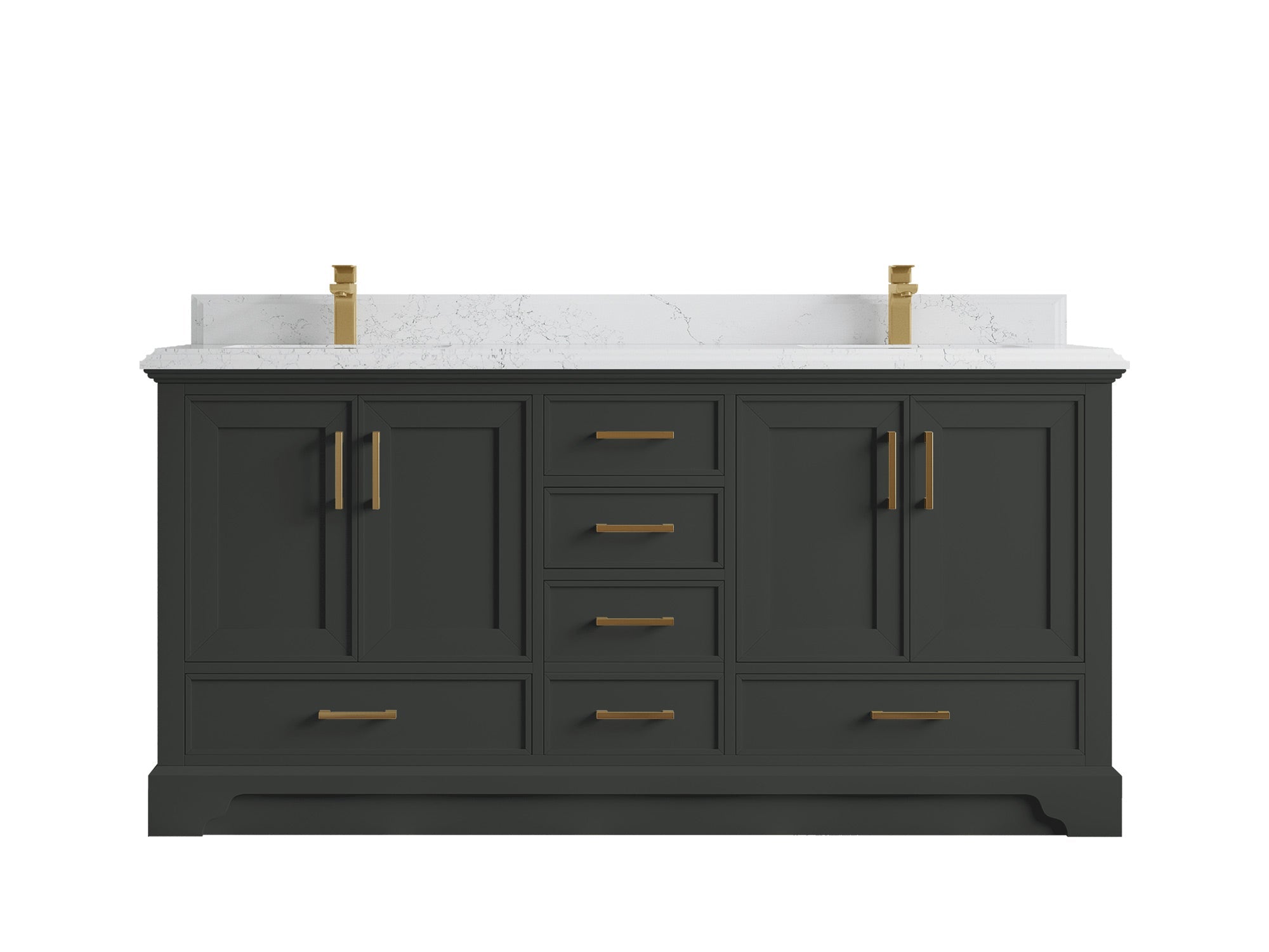 Charlotte 72 in. W x 22 in. D Double Sink Bathroom Vanity
