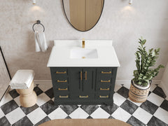 Charlotte 42 in. W x 22 in. D Single Sink Bathroom Vanity - photo 25