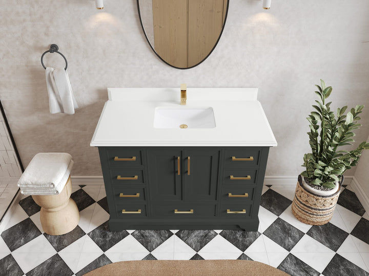 Charlotte 48 in. W x 22 in. D Single Sink Bathroom Vanity - photo 25