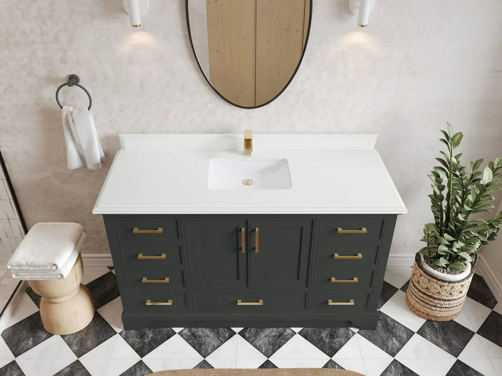 Charlotte 60 in. W x 22 in. D Single Sink Bathroom Vanity - photo 25