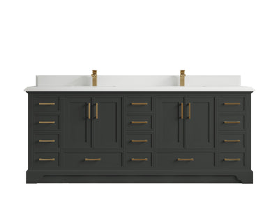 Charlotte 84 in. W x 22 in. D Double Sink Bathroom Vanity