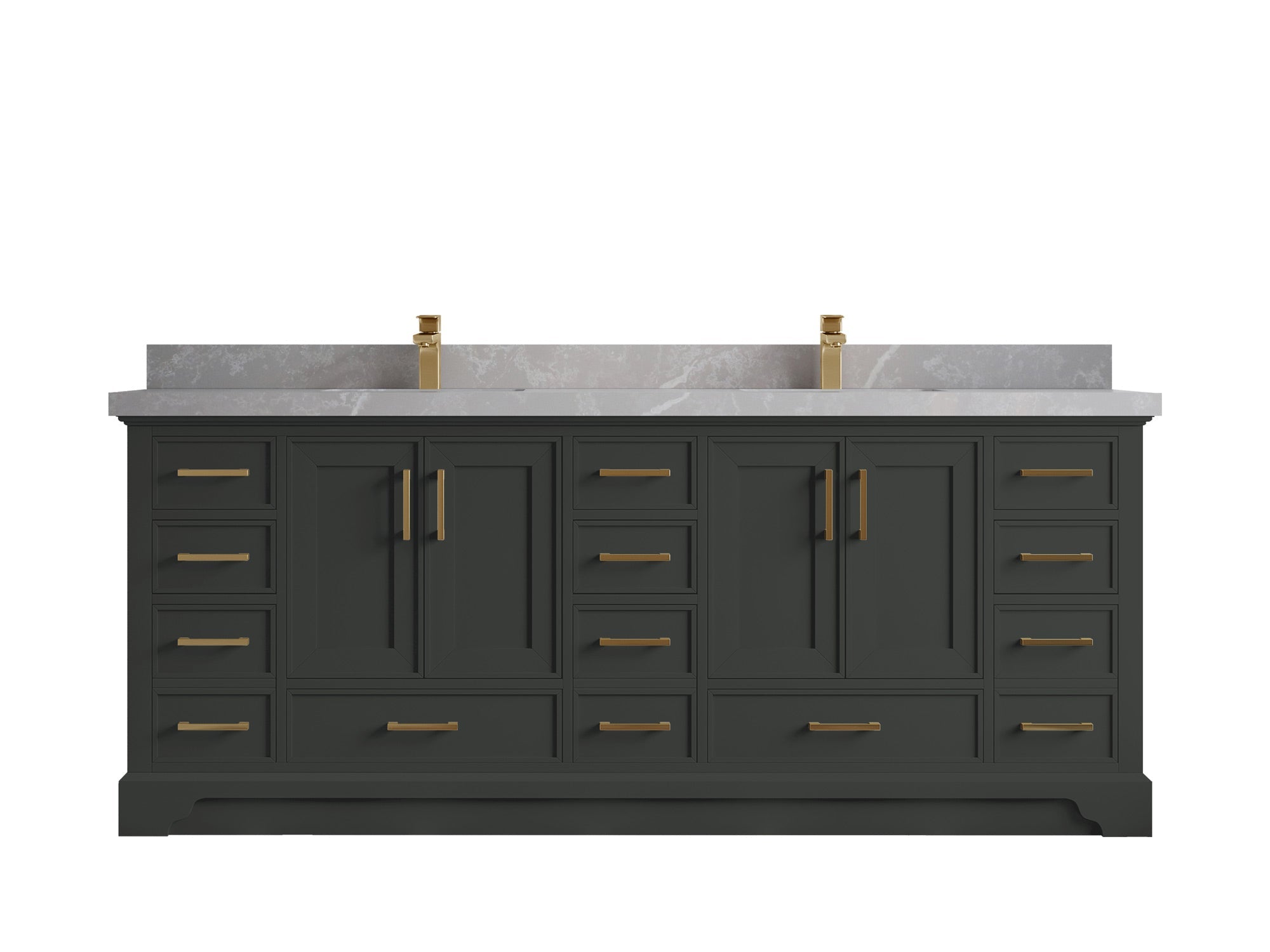 Charlotte 84 in. W x 22 in. D Double Sink Bathroom Vanity