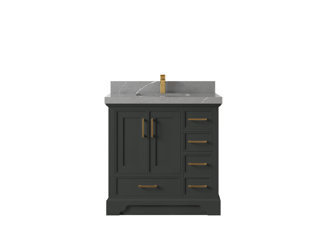 Charlotte 36 in. W x 22 in. D Center Sink Bathroom Vanity