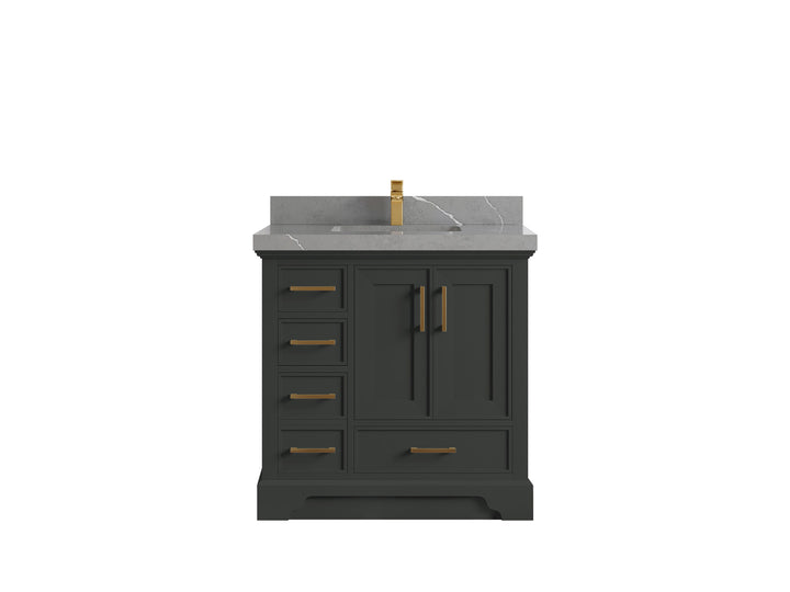 Charlotte 36" W x 22" D Center Sink Vanity for Elegant Bathroom Spaces - photo 32