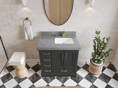 Charlotte 36 in. W x 22 in. D Right Offset Sink Bathroom Vanity - photo 31