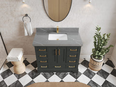 Charlotte 42 in. W x 22 in. D Single Sink Bathroom Vanity - photo 31