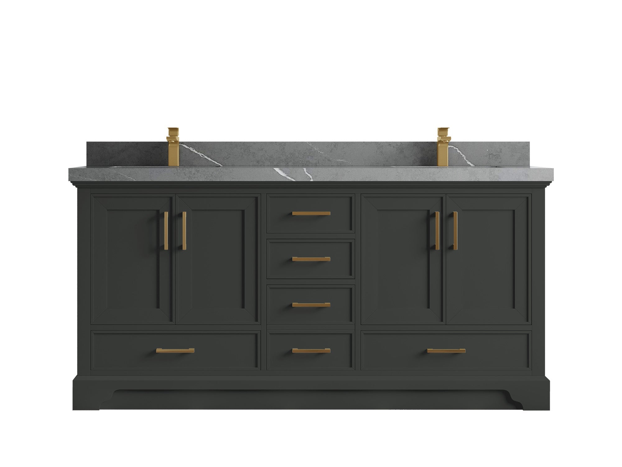 Charlotte 72 in. W x 22 in. D Double Sink Bathroom Vanity