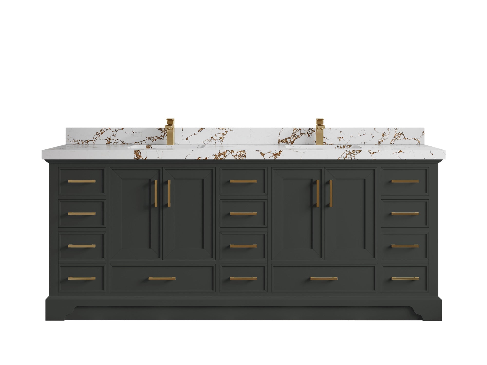 Charlotte 84 in. W x 22 in. D Double Sink Bathroom Vanity