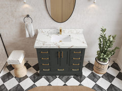 Charlotte 42 in. W x 22 in. D Single Sink Bathroom Vanity - photo 35