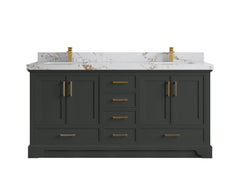 Charlotte 72 in. W x 22 in. D Double Sink Bathroom Vanity - photo 36