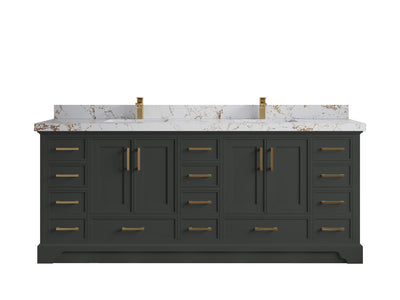 Charlotte 84 in. W x 22 in. D Double Sink Bathroom Vanity
