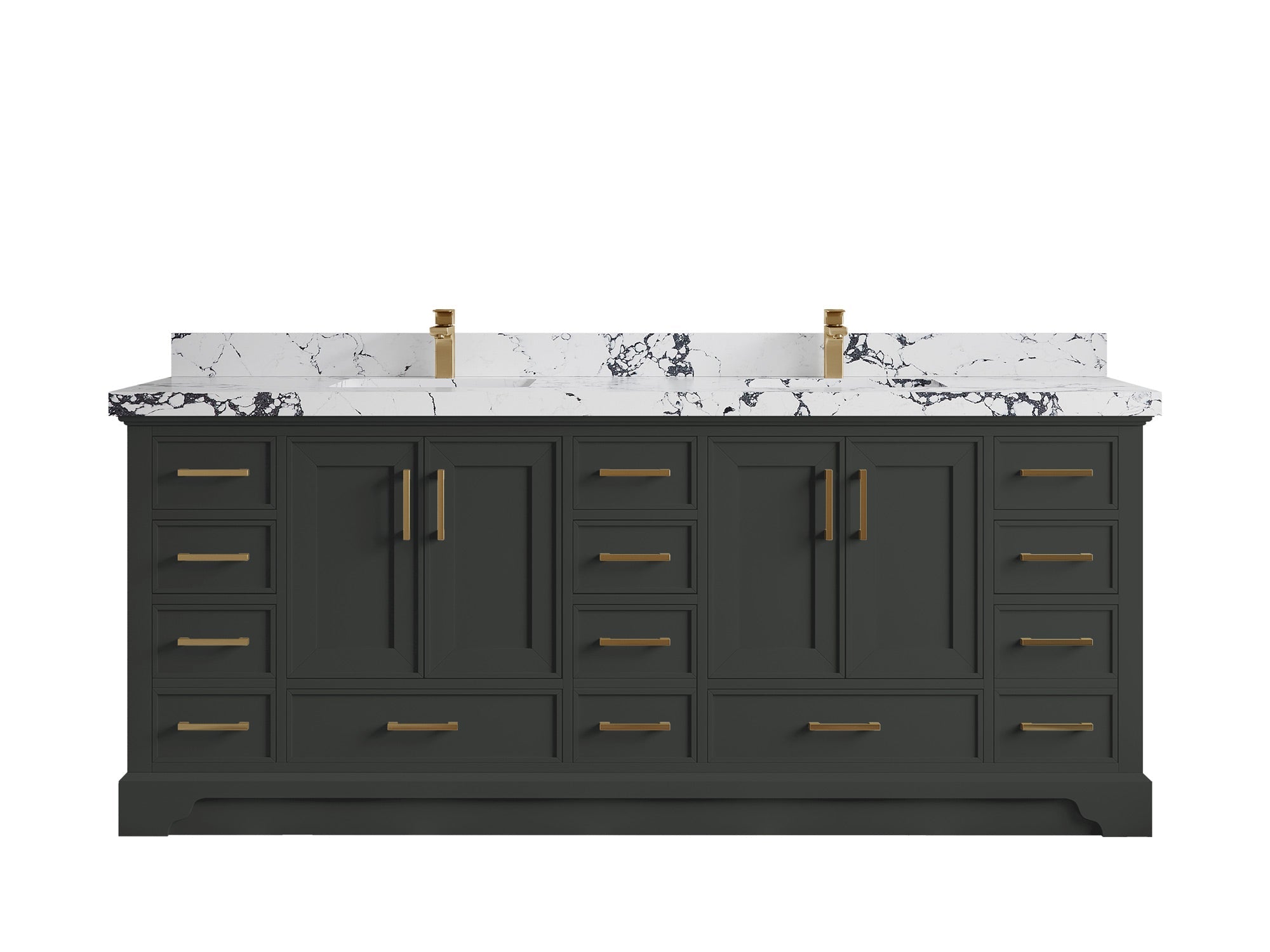 Charlotte 84 in. W x 22 in. D Double Sink Bathroom Vanity