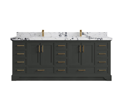 Charlotte 84 in. W x 22 in. D Double Sink Bathroom Vanity