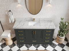 Charlotte 60 in. W x 22 in. D Single Sink Bathroom Vanity - photo 39