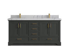 Charlotte 72 in. W x 22 in. D Double Sink Bathroom Vanity - photo 40