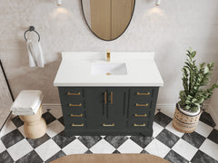Charlotte 48 in. W x 22 in. D Single Sink Bathroom Vanity - photo 41