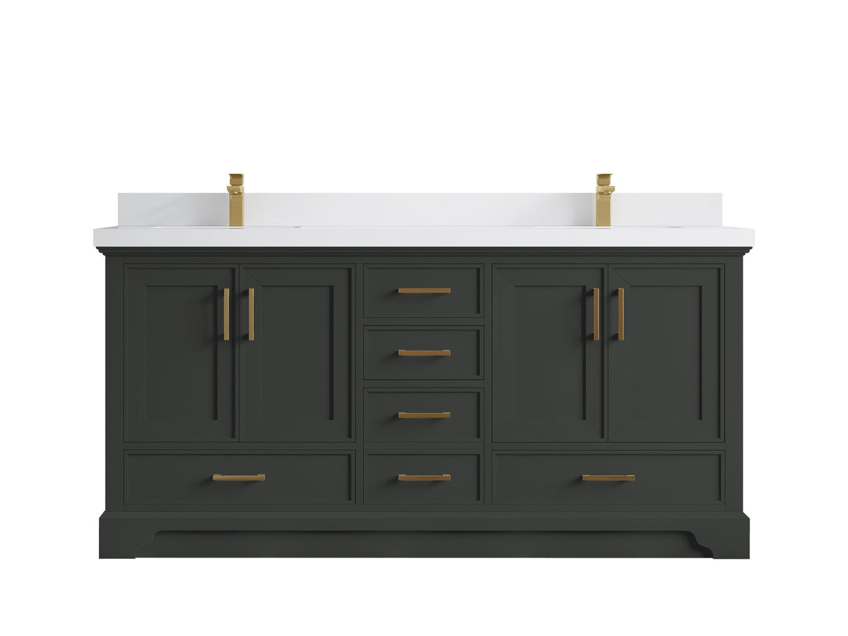 Charlotte 72 in. W x 22 in. D Double Sink Bathroom Vanity