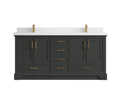 Charlotte 72 in. W x 22 in. D Double Sink Bathroom Vanity - photo 42