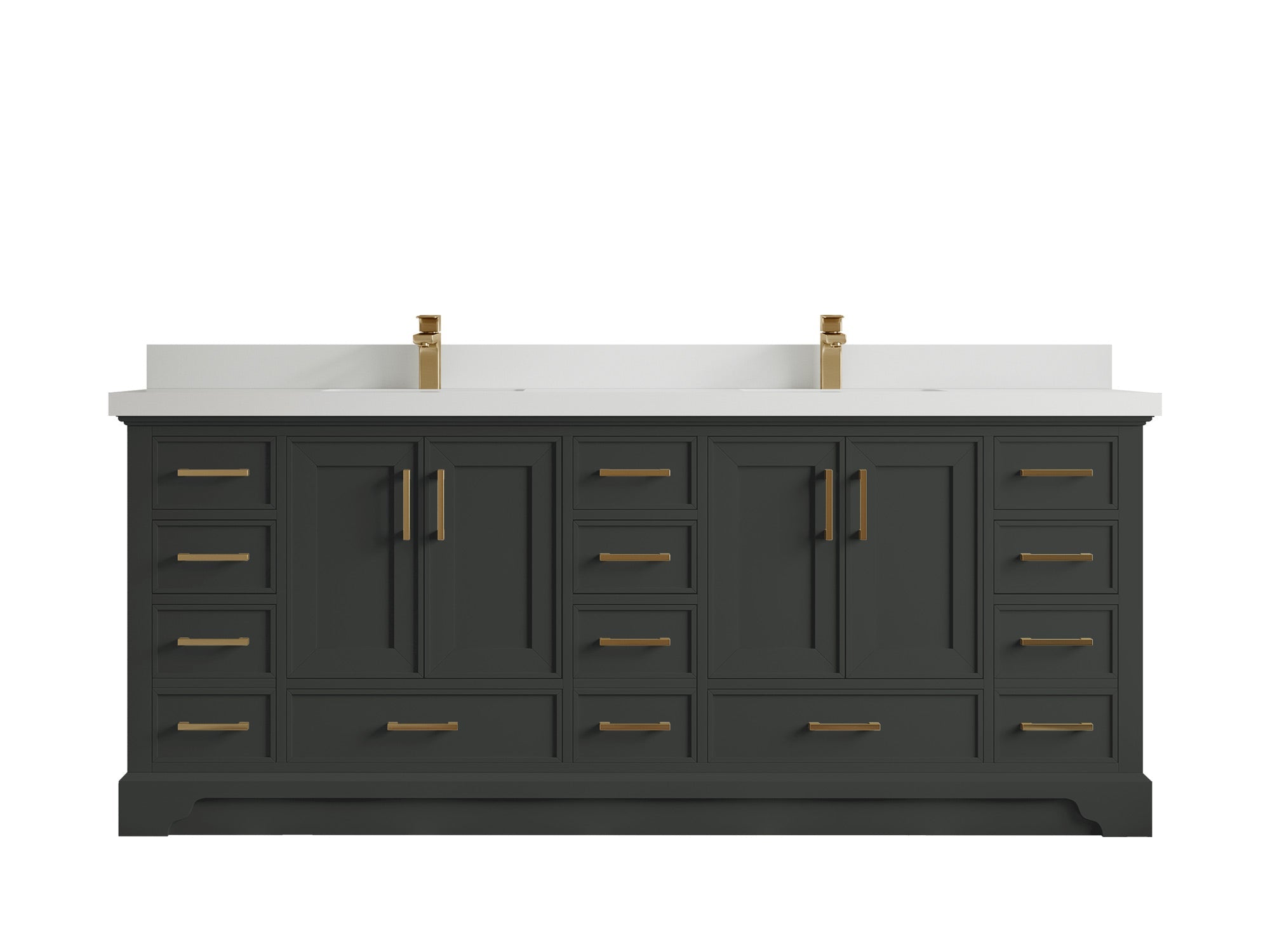 Charlotte 84 in. W x 22 in. D Double Sink Bathroom Vanity