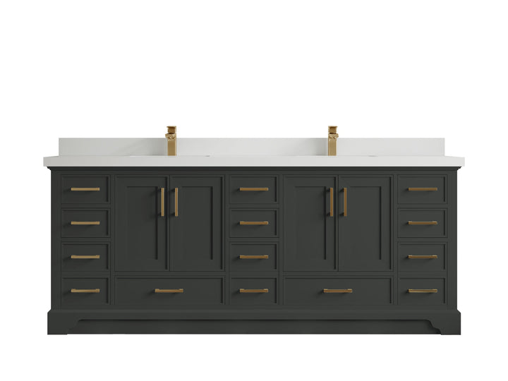 Charlotte 84 in. W x 22 in. D Double Sink Bathroom Vanity - photo 42